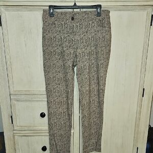 89th & Madison Tan Patterned Chinos